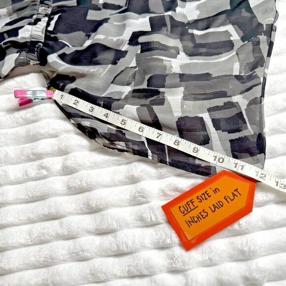 Lane Bryant Swing Tunic Geometric Colorblock Top SZ 14/16 Elastic Waist - Picture 6 of 8